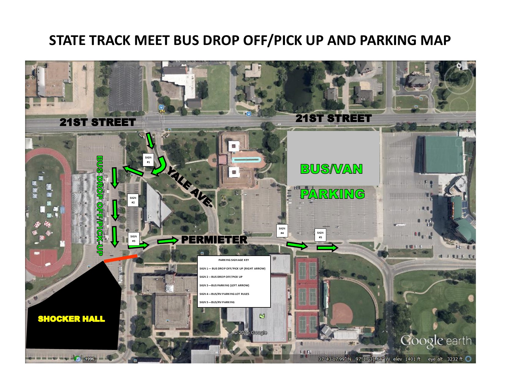 Park Map Bus and Van Parking
